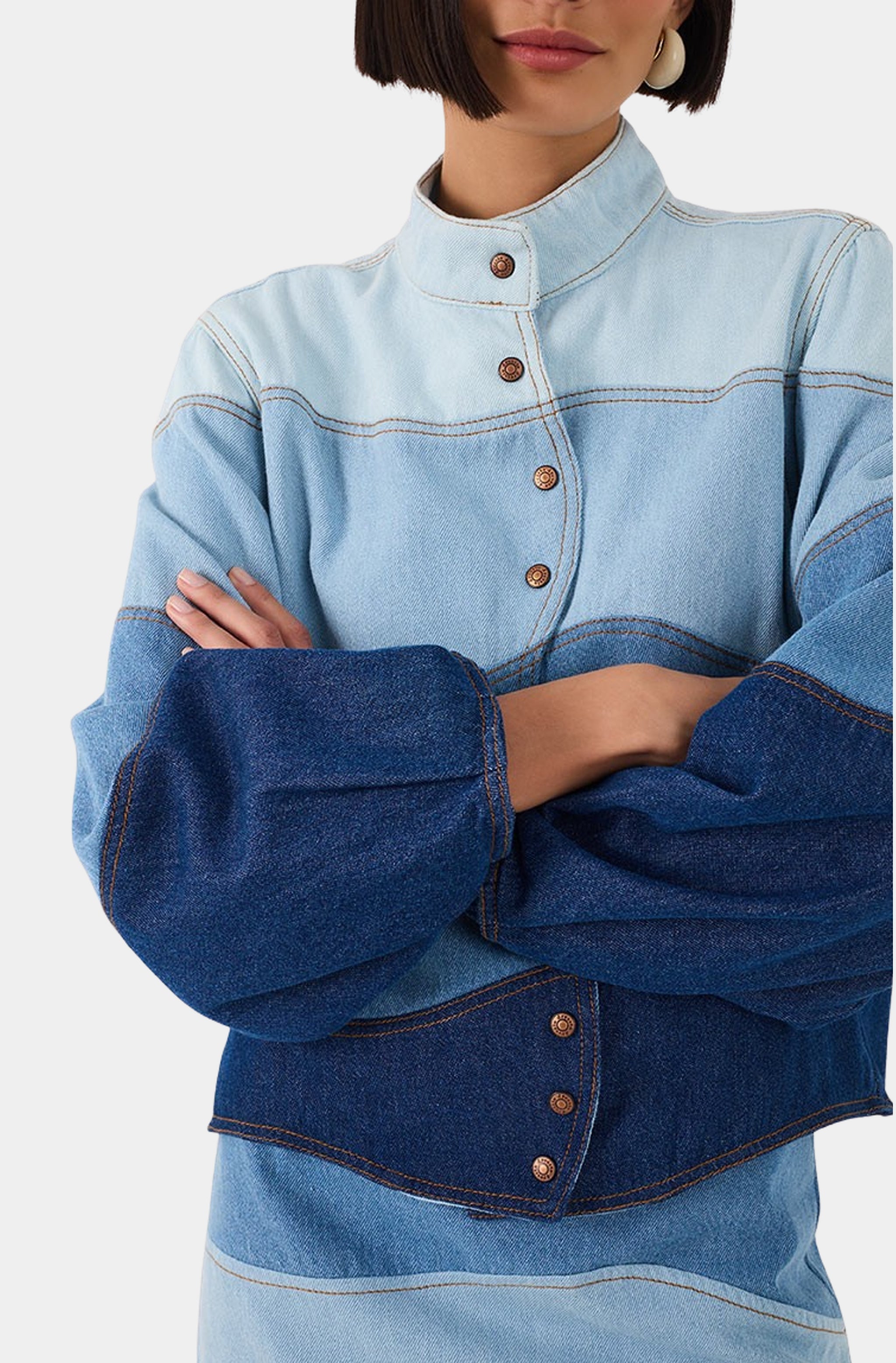 Denim Waves Jacket