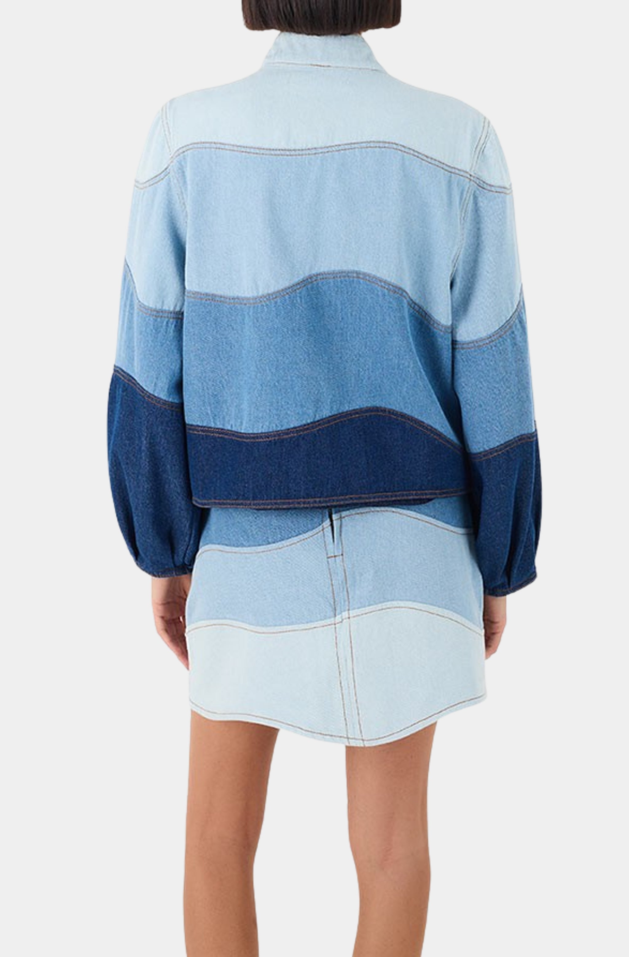 Denim Waves Jacket