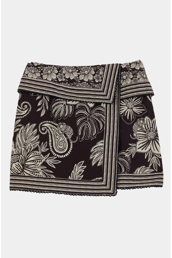 Pasley Bloom Black Skirt