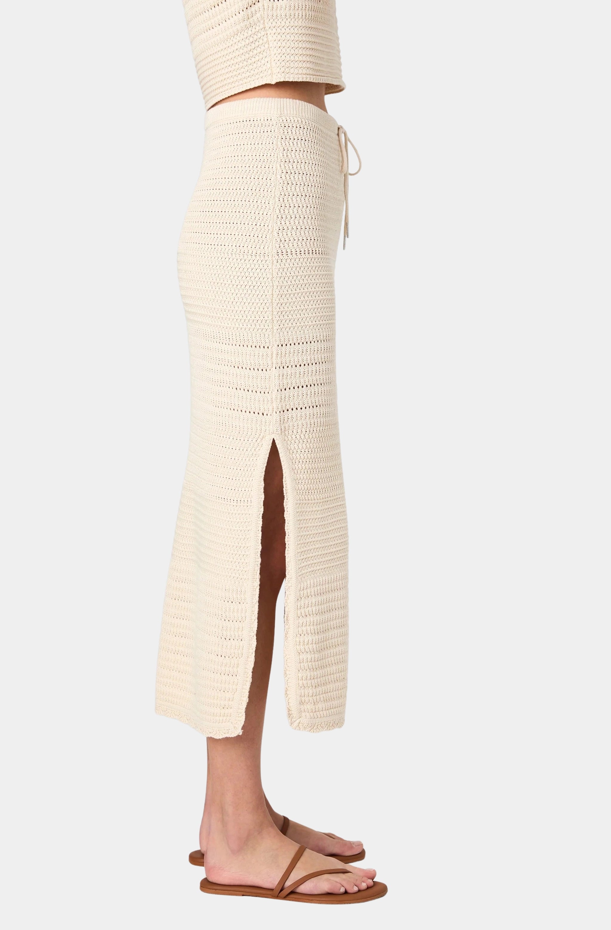 Nellis Cotton Side Slit Skirt