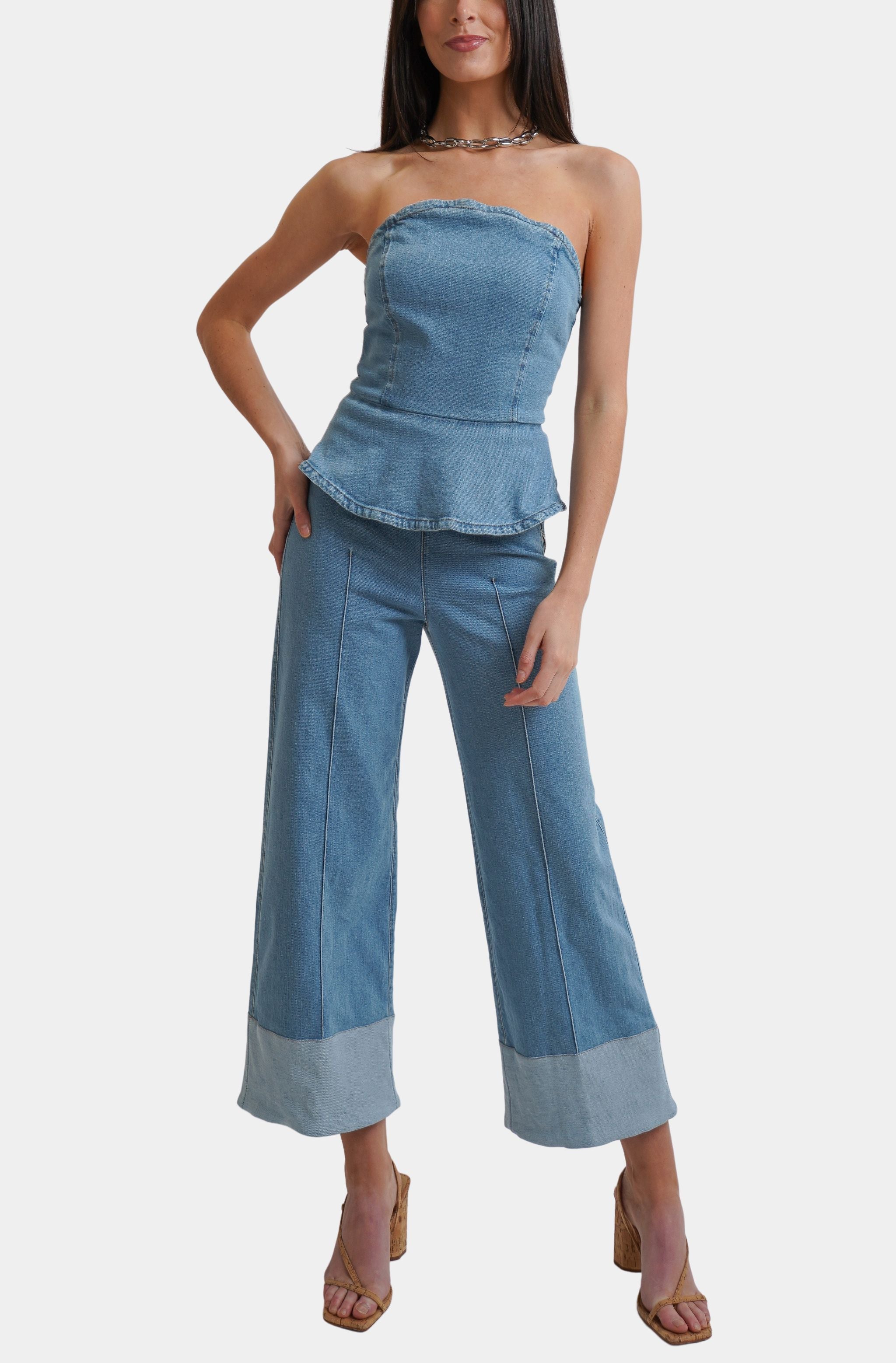 Serena Denim Skort