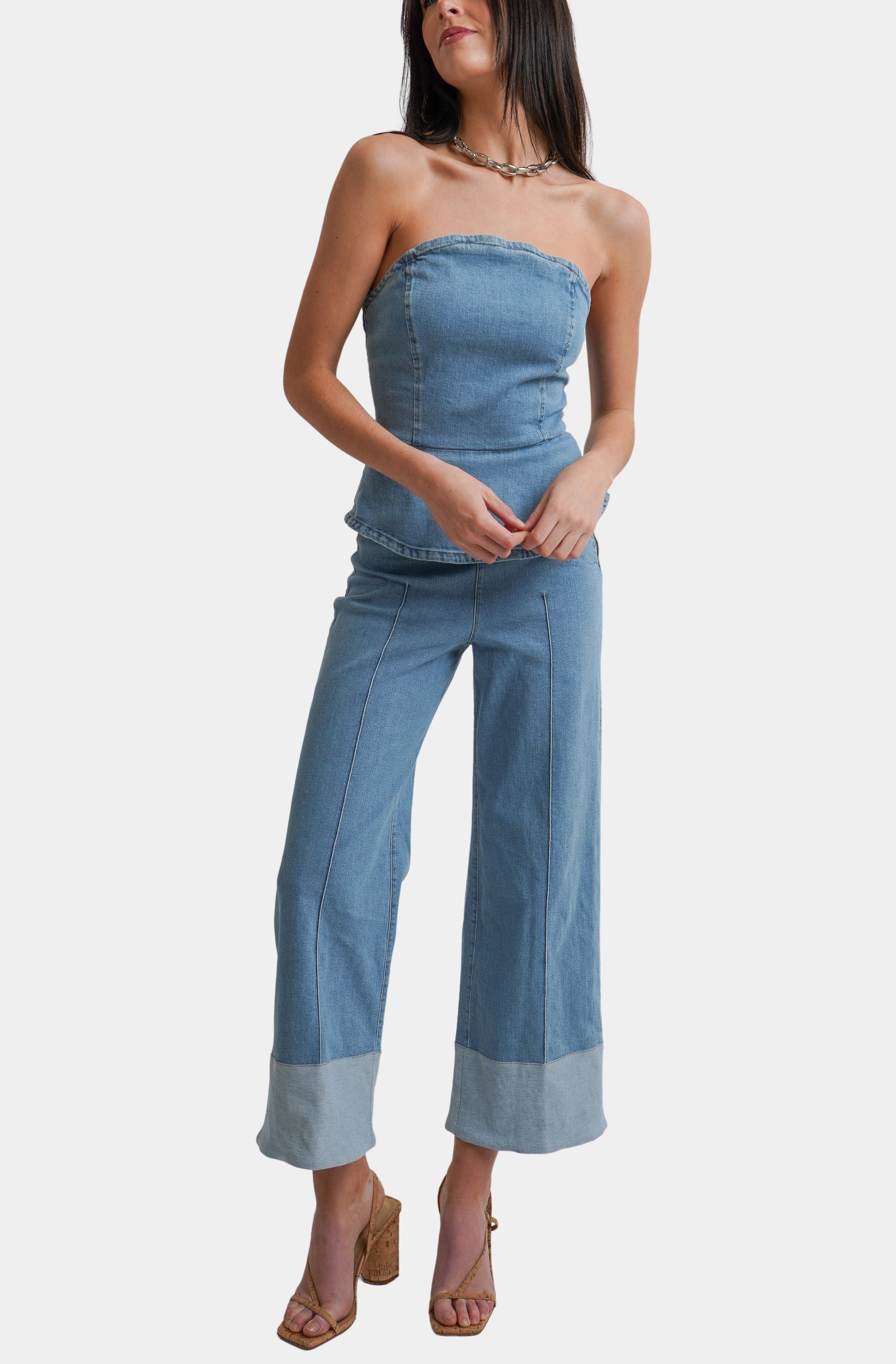 Serena Denim Skort