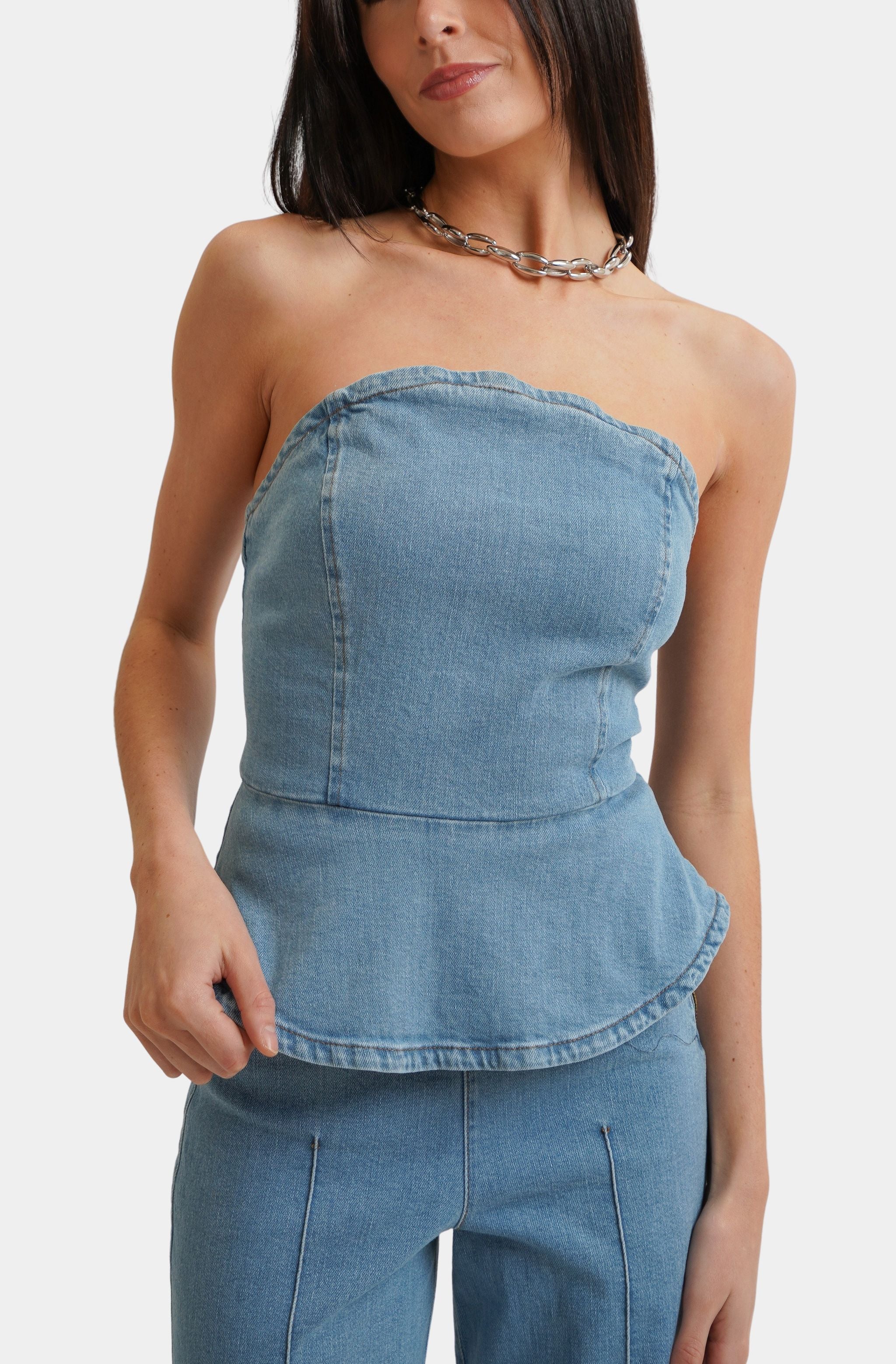 Serena Denim Skort