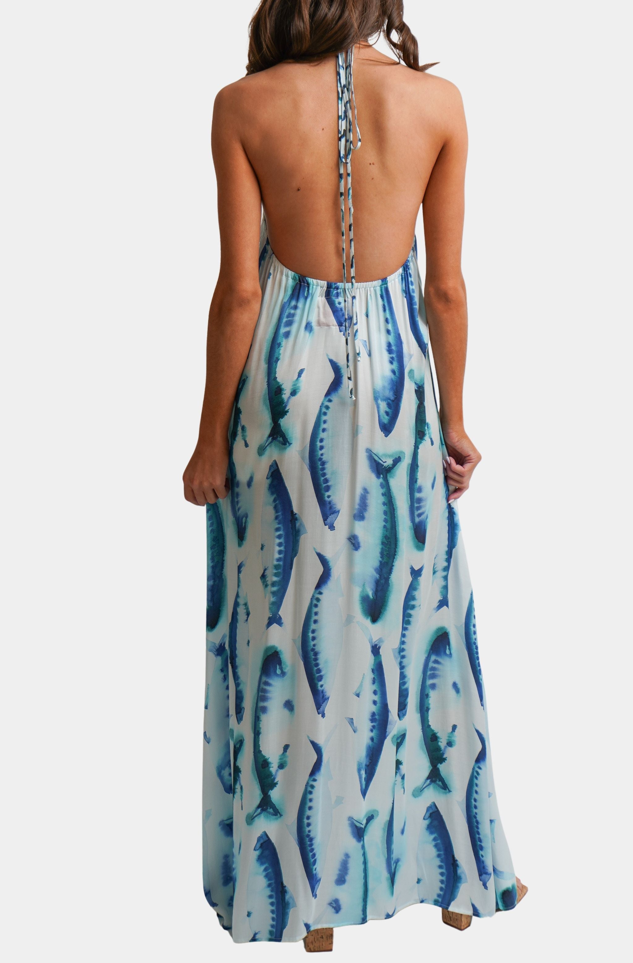 Hemline Exclusive Sardine Maxi Dress