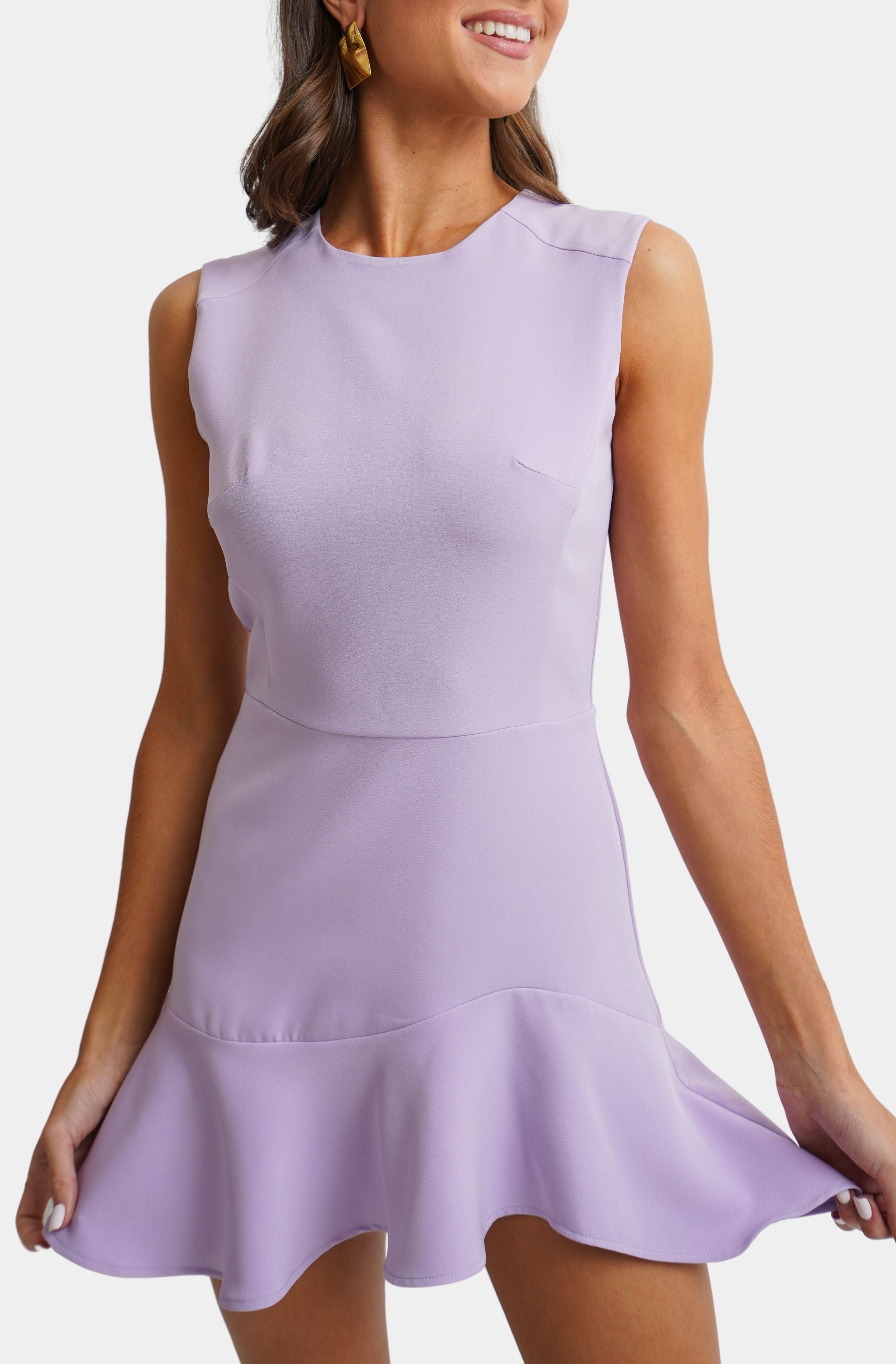 Tulip Ruffle Mini Dress