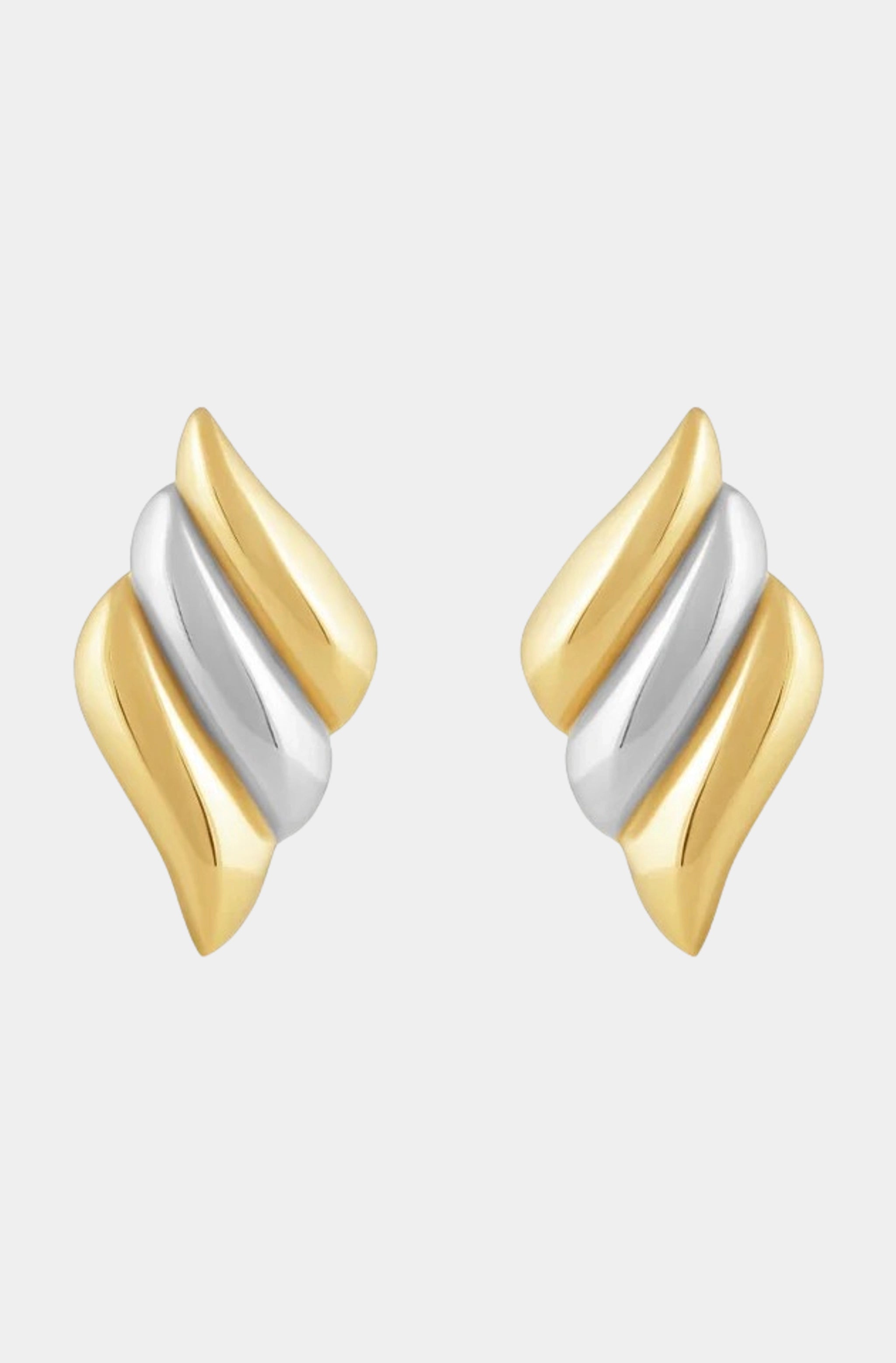 Heather Two Tone Statement Earring