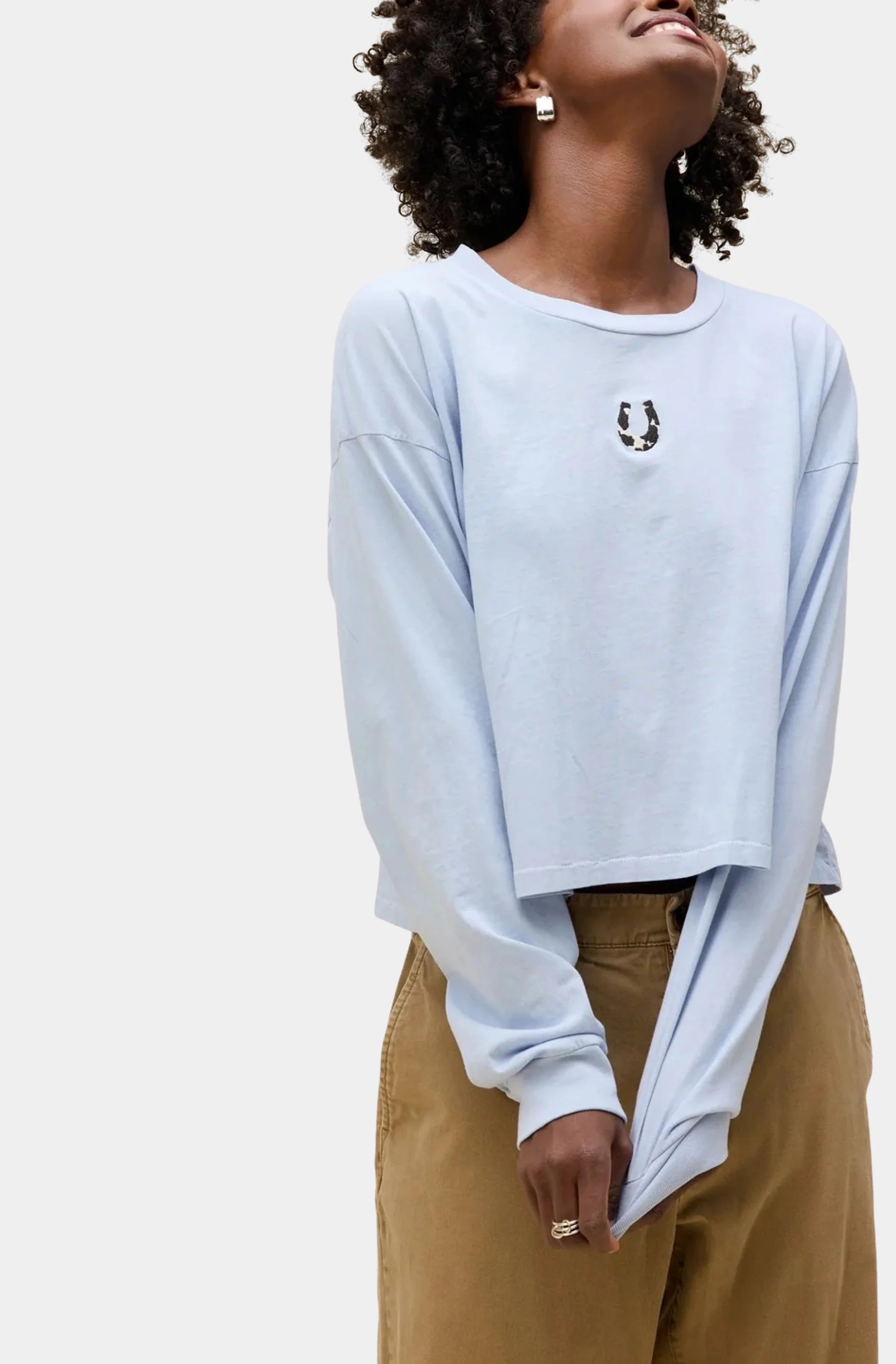 Cow Pattern Horseshoe Meet & Greet Long Sleeve