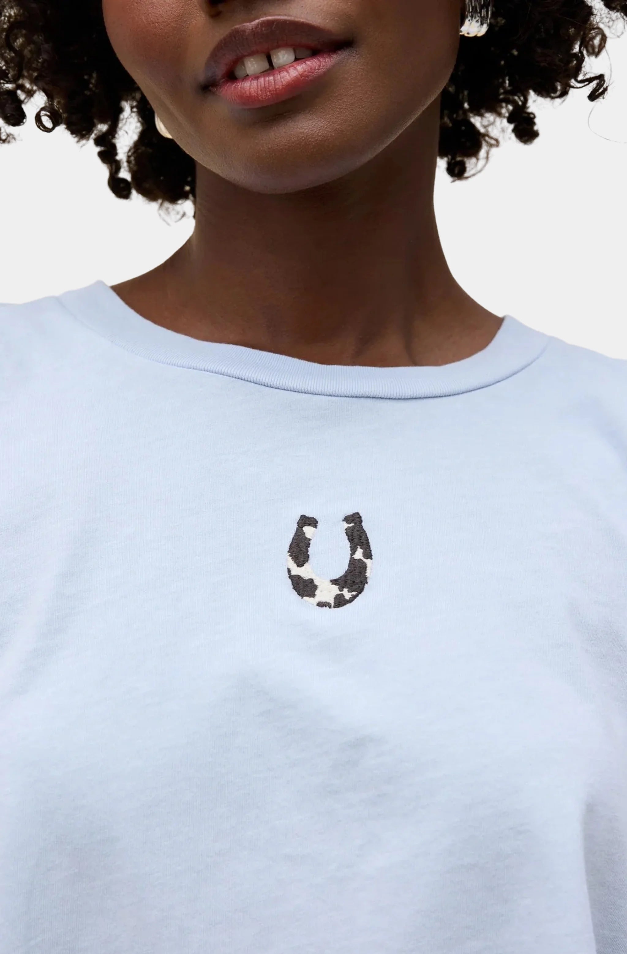 Cow Pattern Horseshoe Meet & Greet Long Sleeve