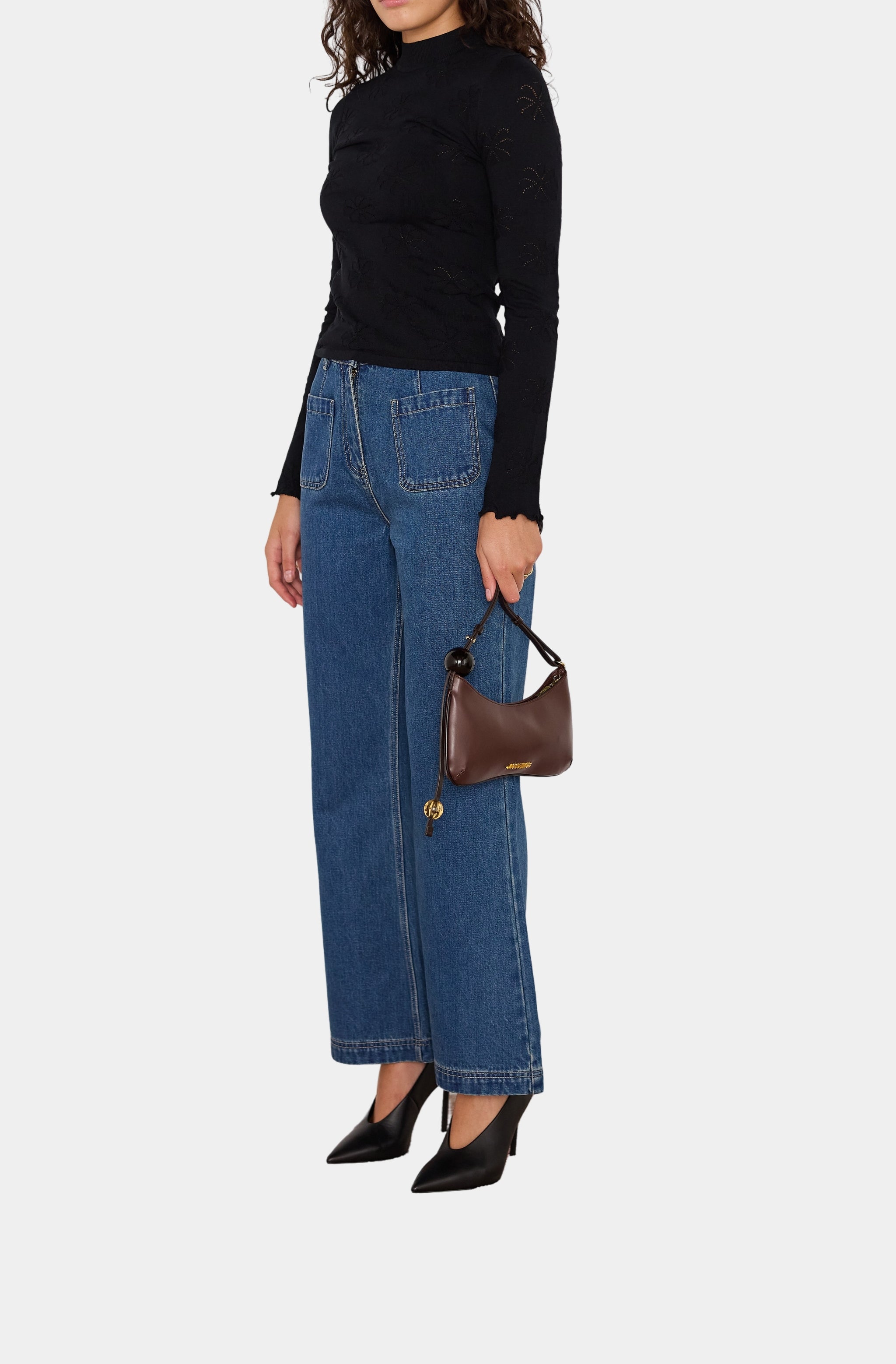 Kenni Pointell Knit Top