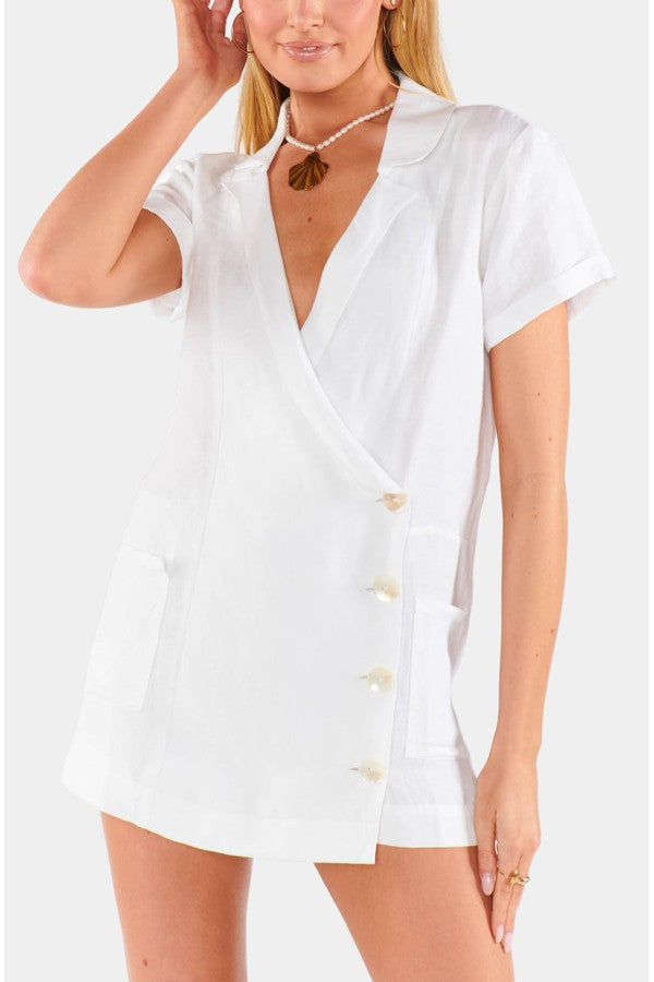 Hemline Exclusive Bicoastal Blazer Romper