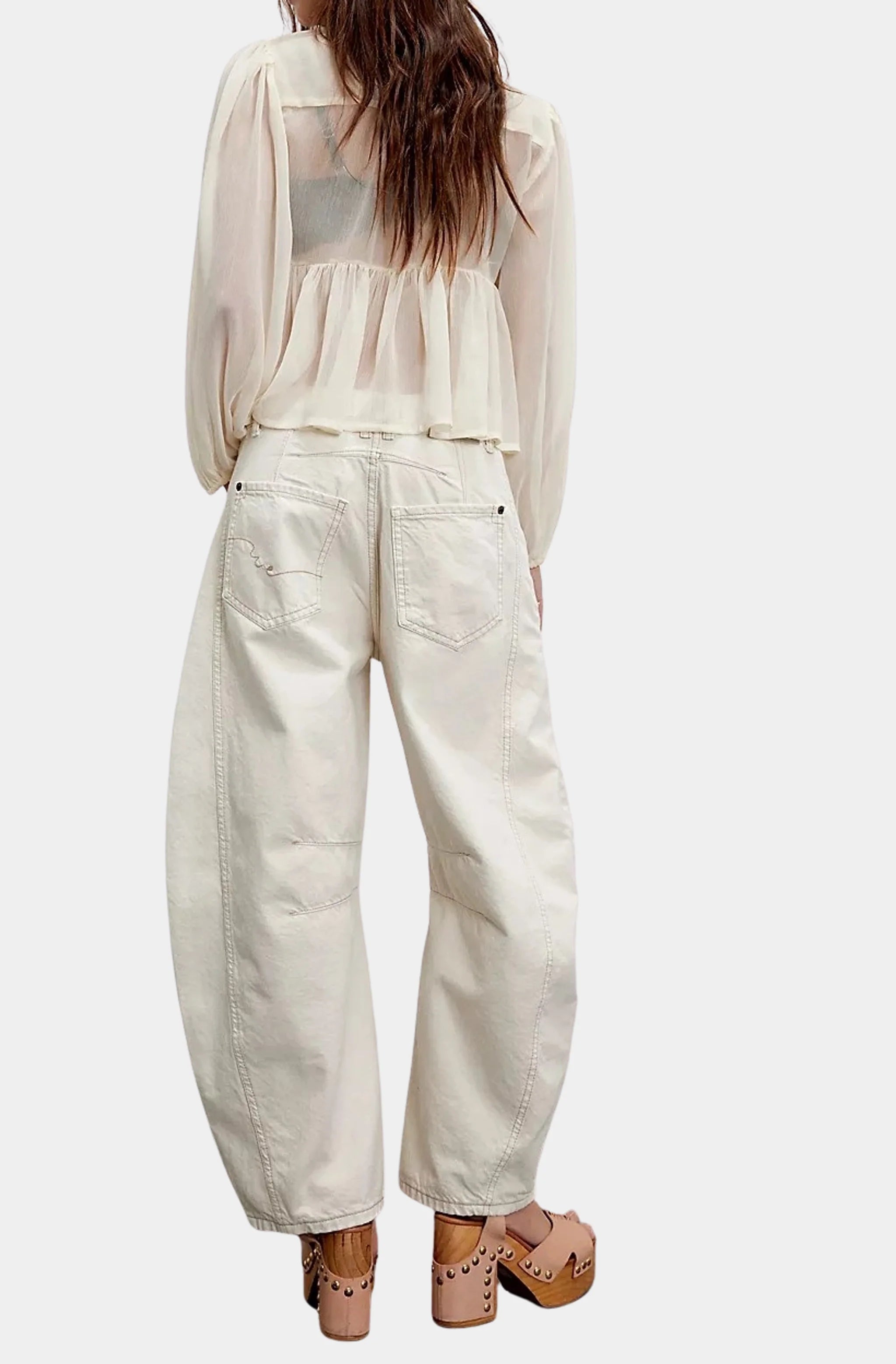 Good Luck Mid-Rise Barrel Jean