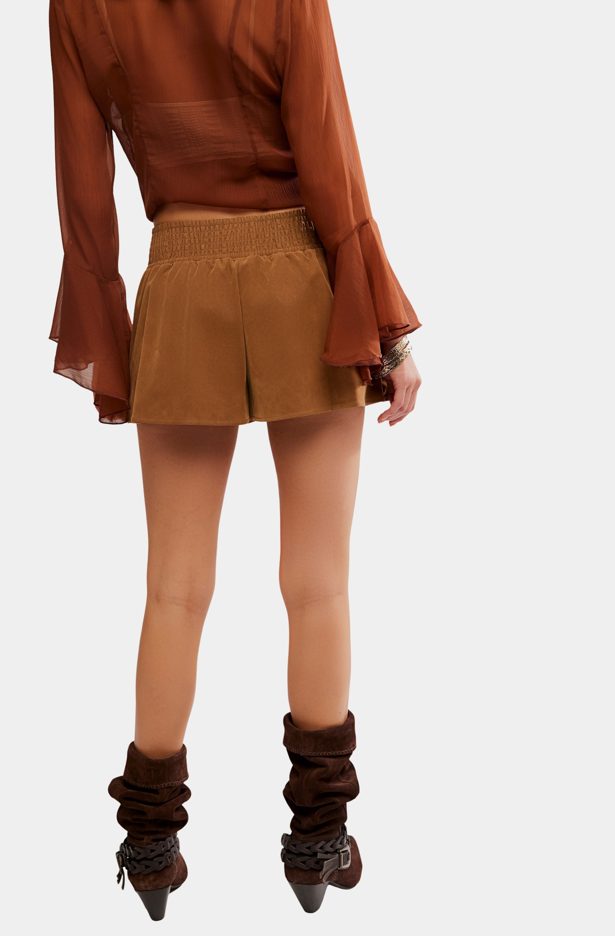 Paradise Found Suede Skort