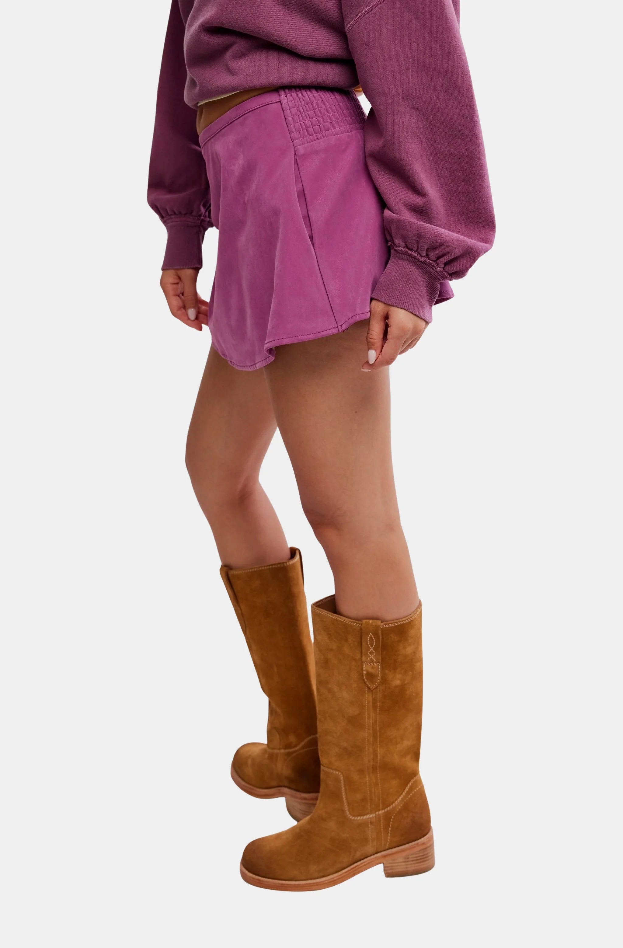 Paradise Found Suede Skort