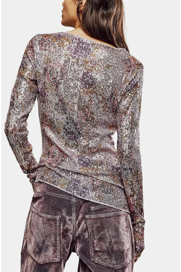 Printed Gold Rush Long Sleeve