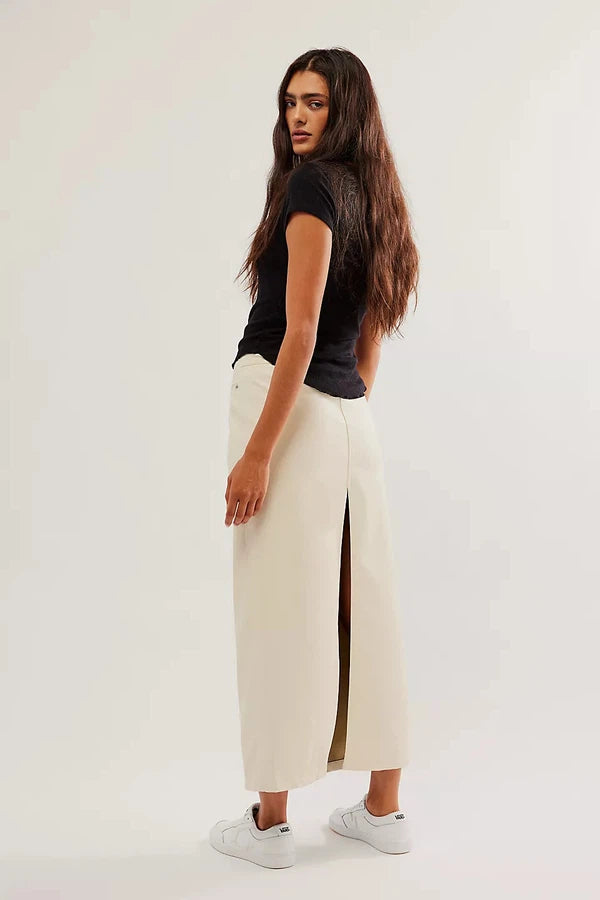 City Slicker Vegan Maxi Skirt