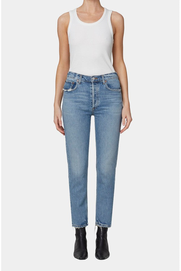 Riley High Rise Straight Crop