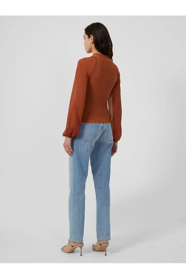 Melody Fabric Mix Top