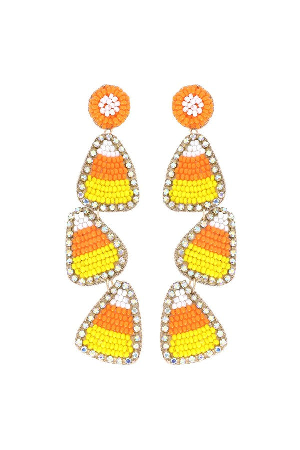 Candy Corn Earrings