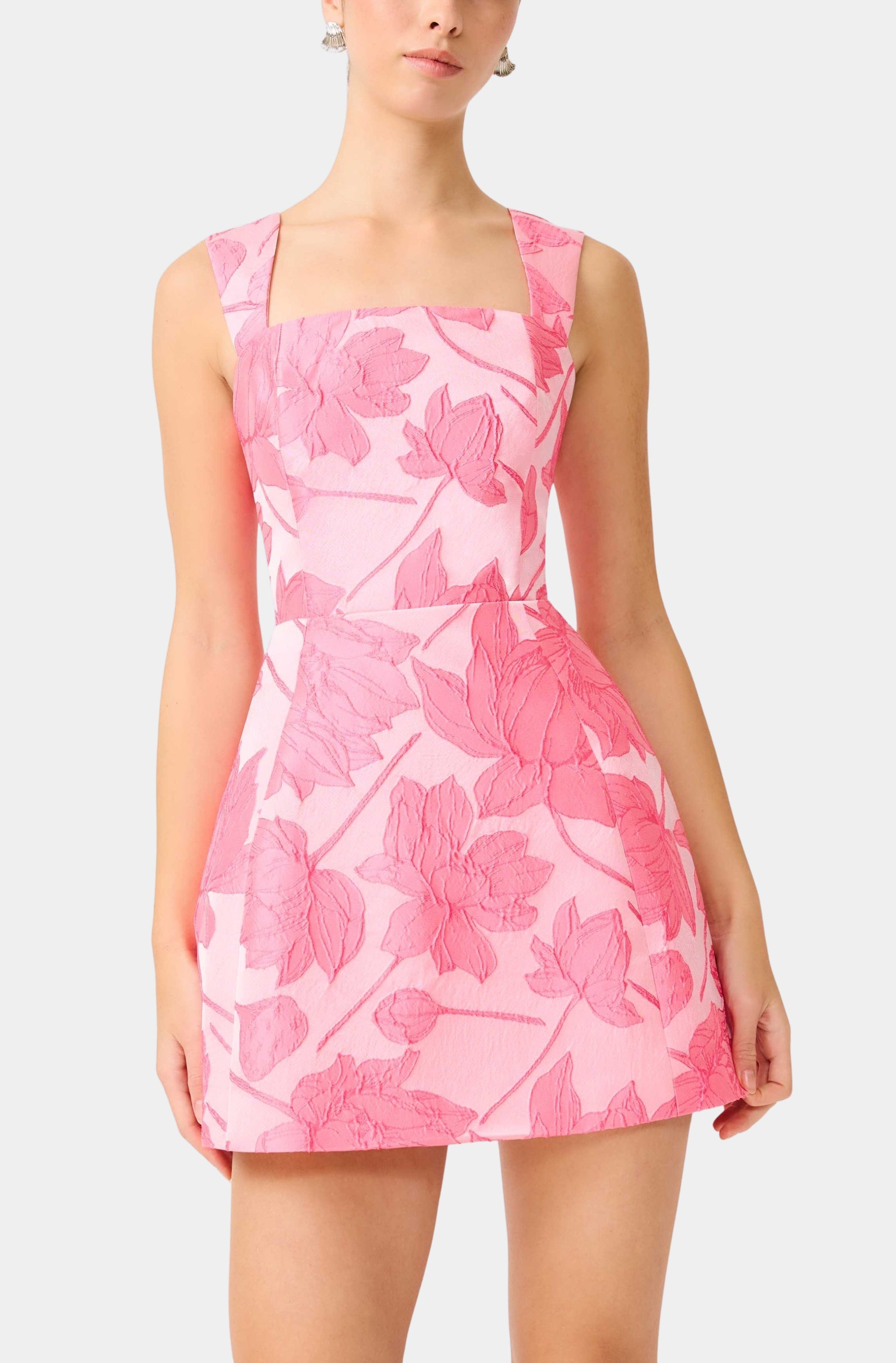 Dionne Tulip Mini Dress In Pink
