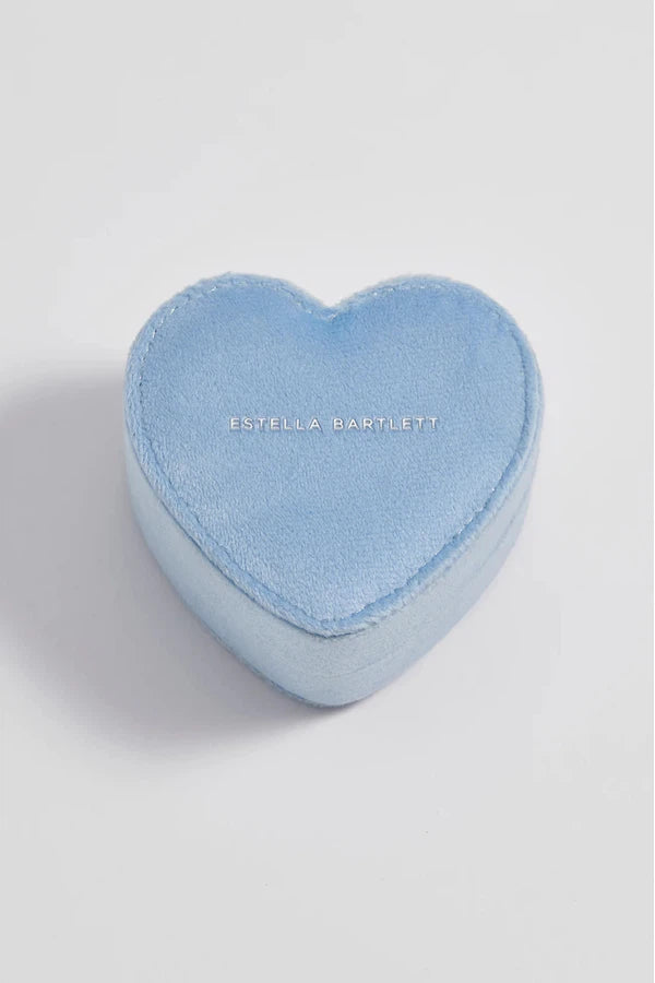 Blue Velvet Mini Heart Box