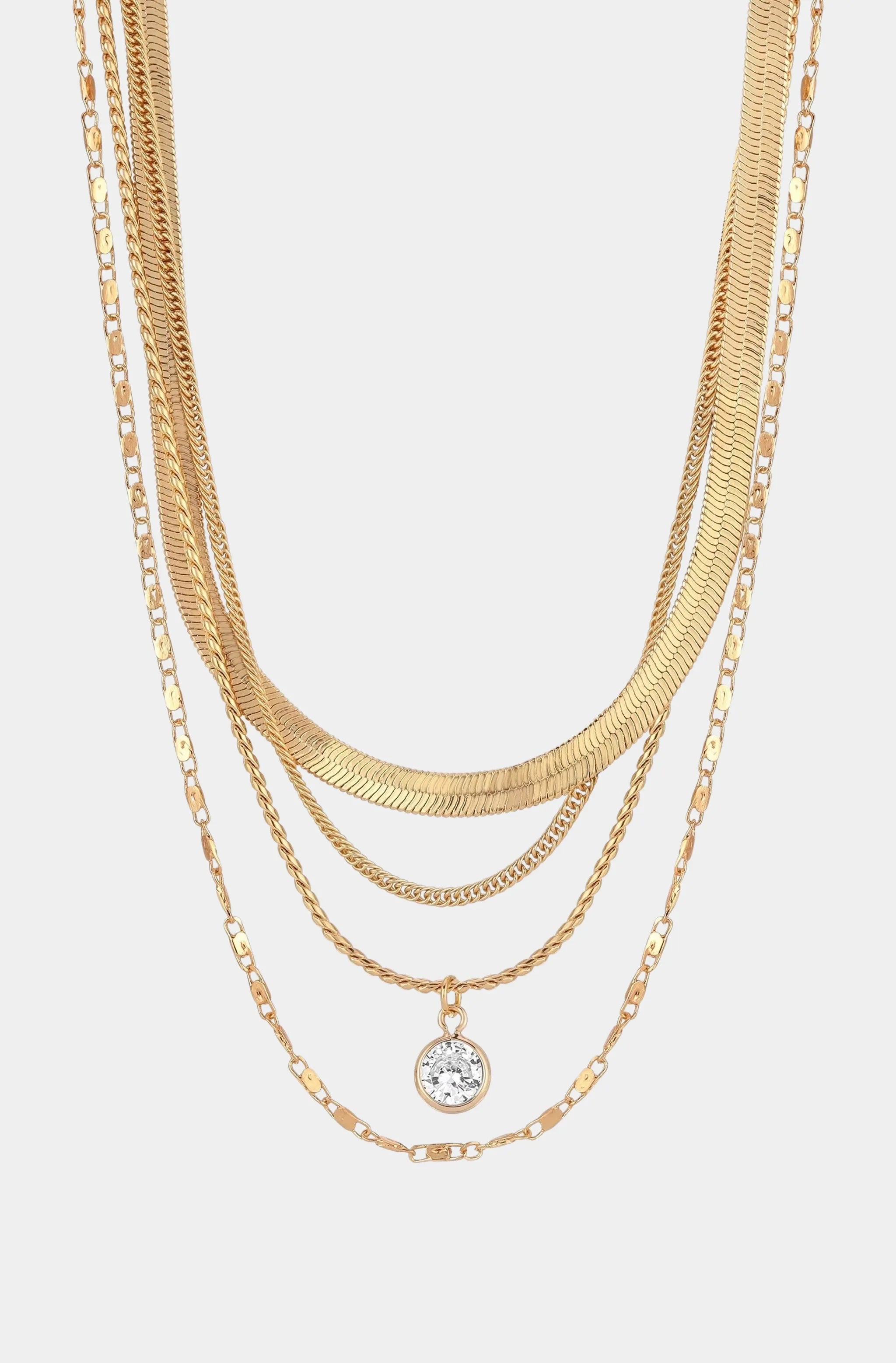 All the Chains Layered Necklace