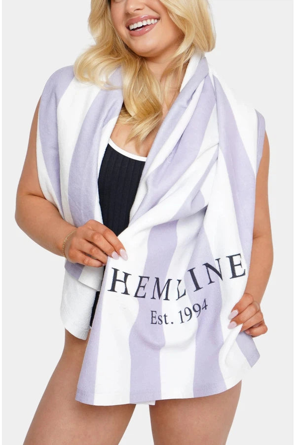 Hemline Athletic Club Beach Towel
