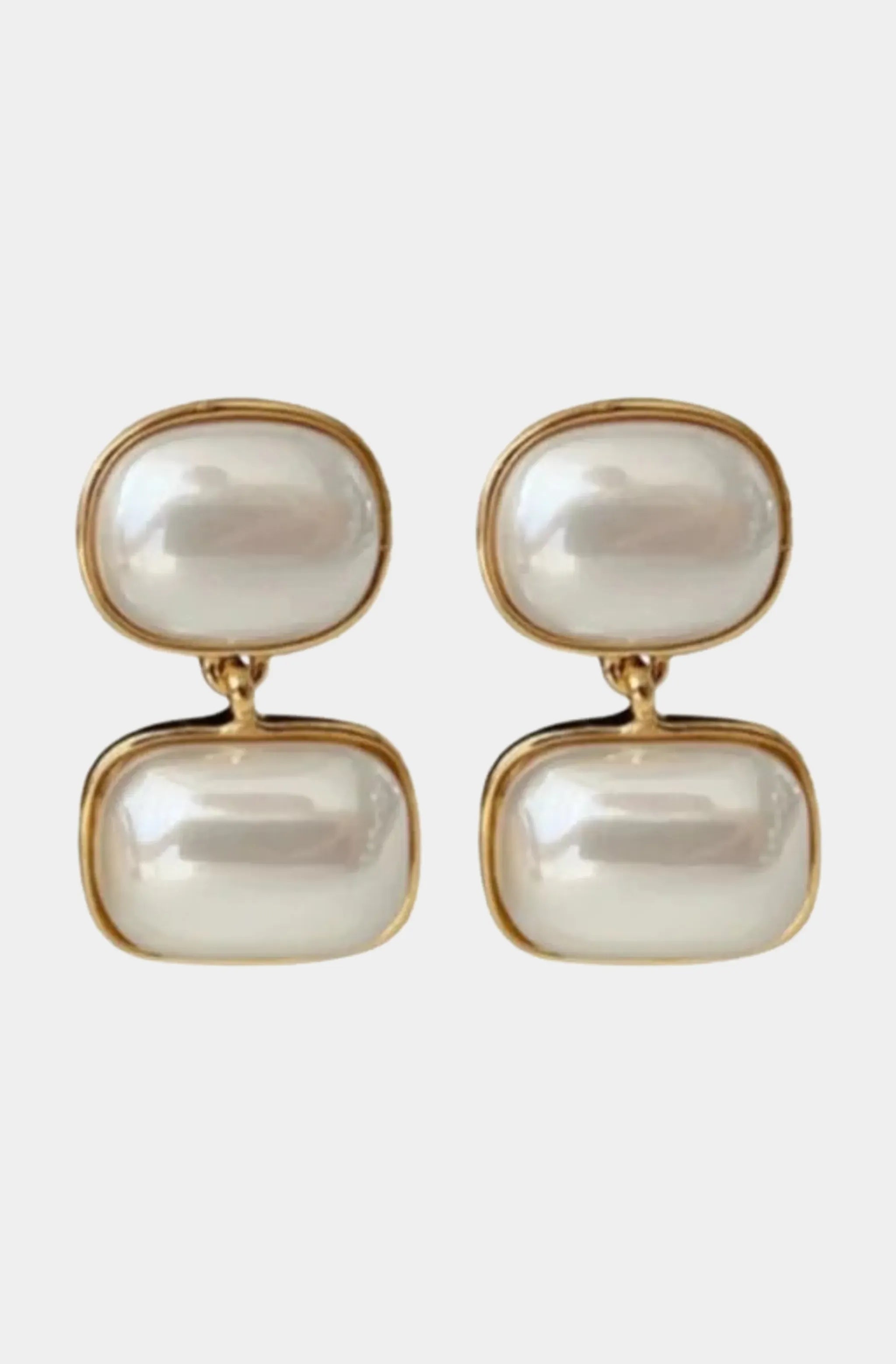 Modern Pearl Drops Earrings