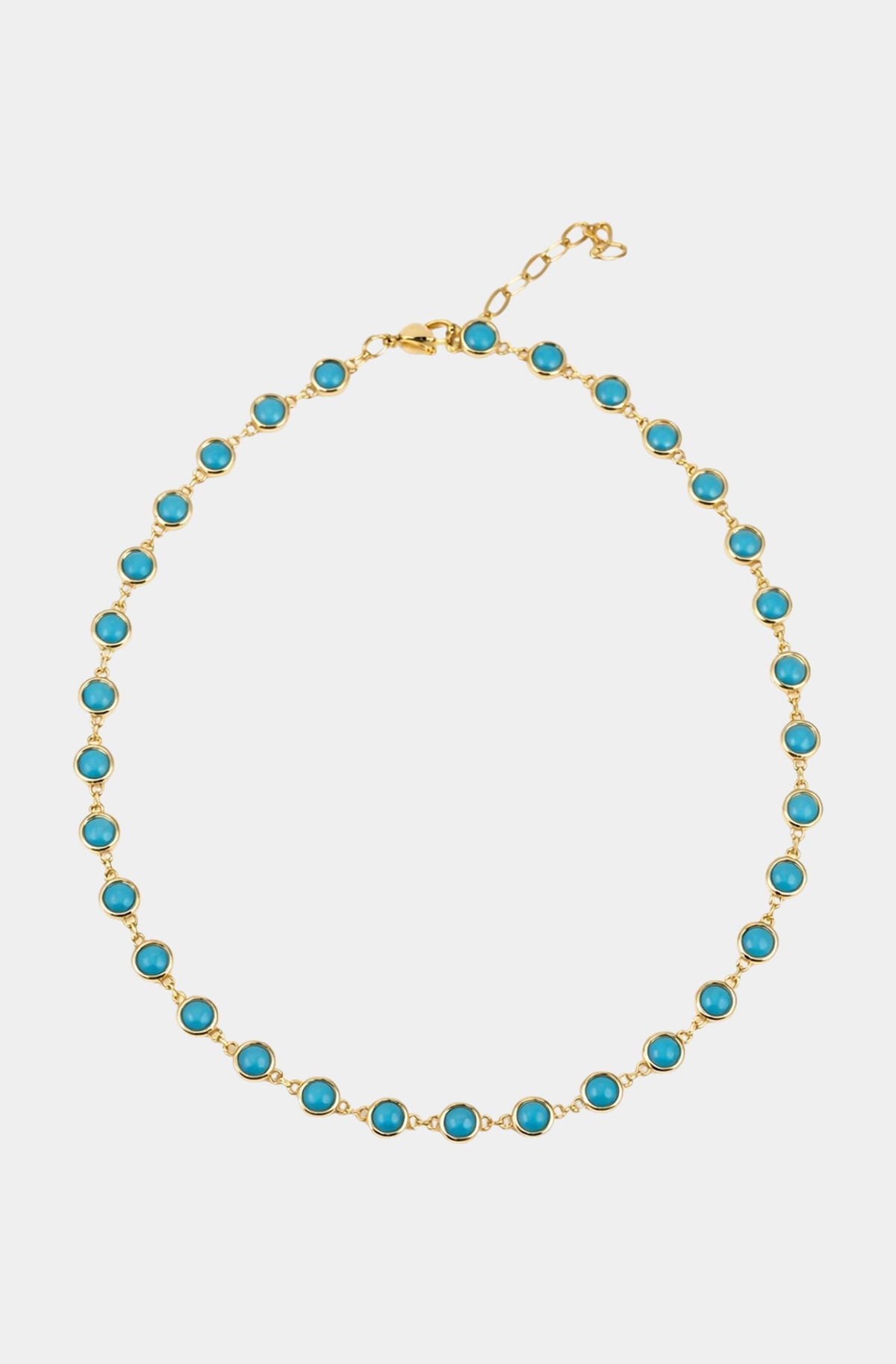 Turquoise Bezel Necklace