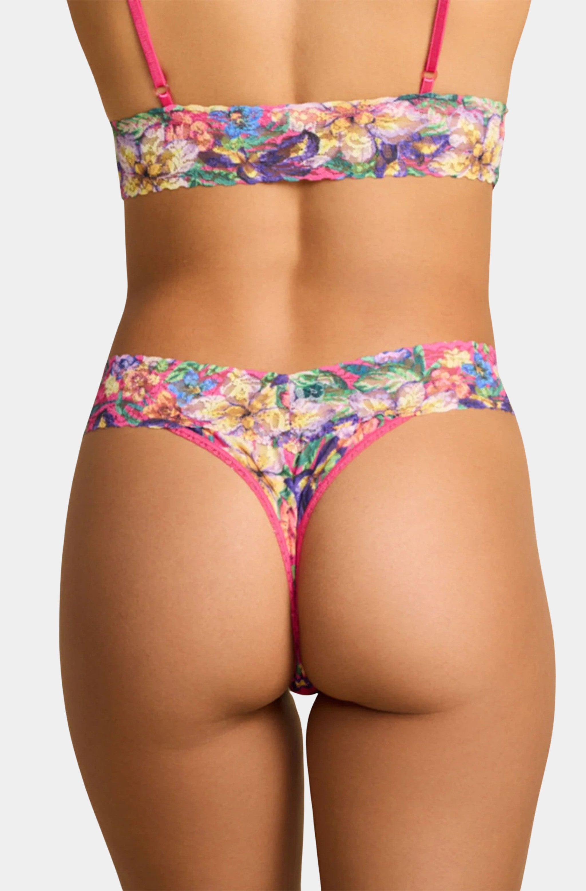 Printed Signature Lace Original Rise Thong