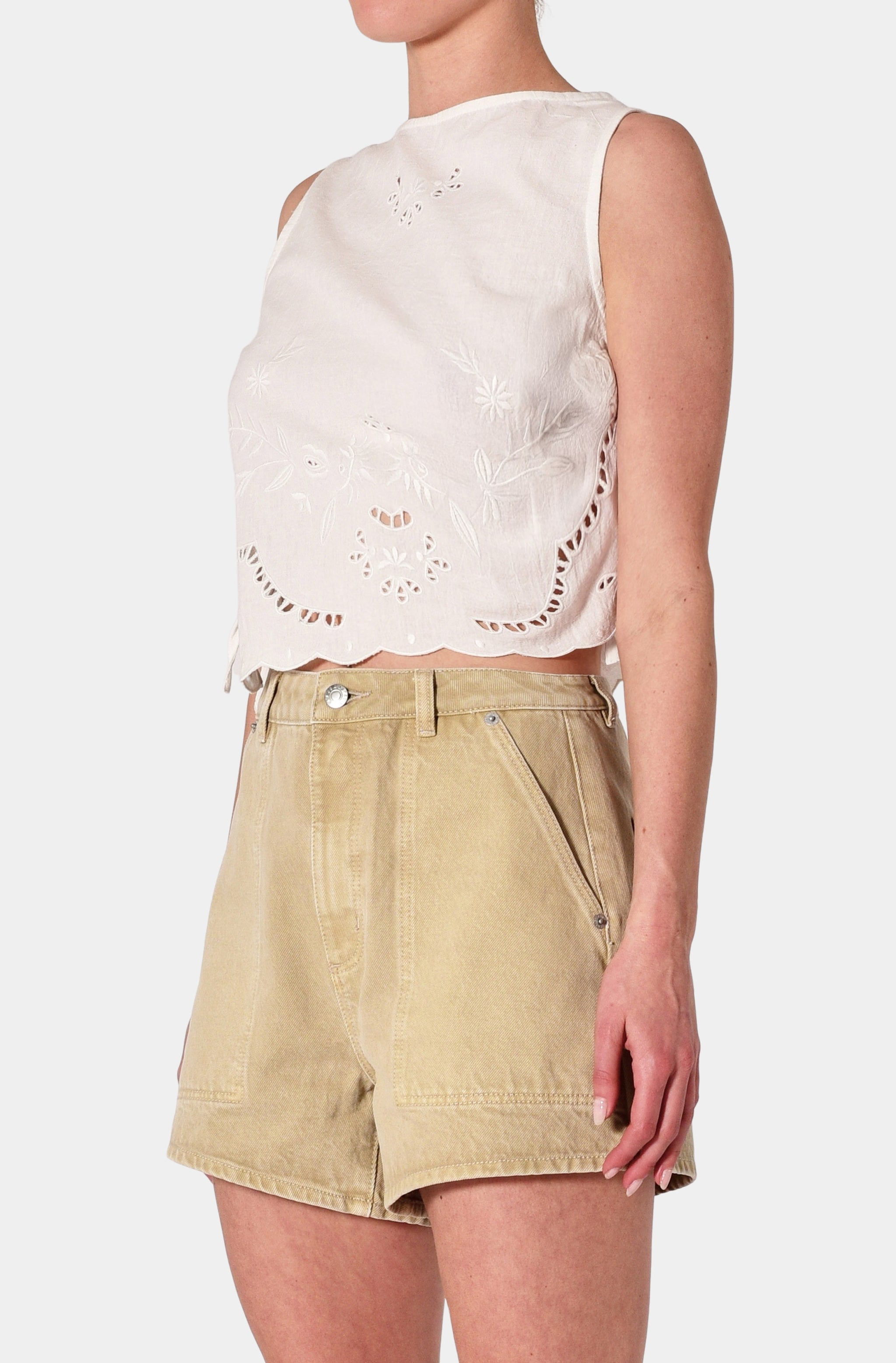 Camille Top Embroidered