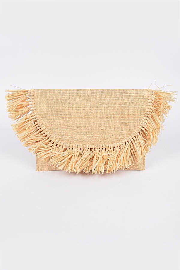 LINA - Raffia Clutch