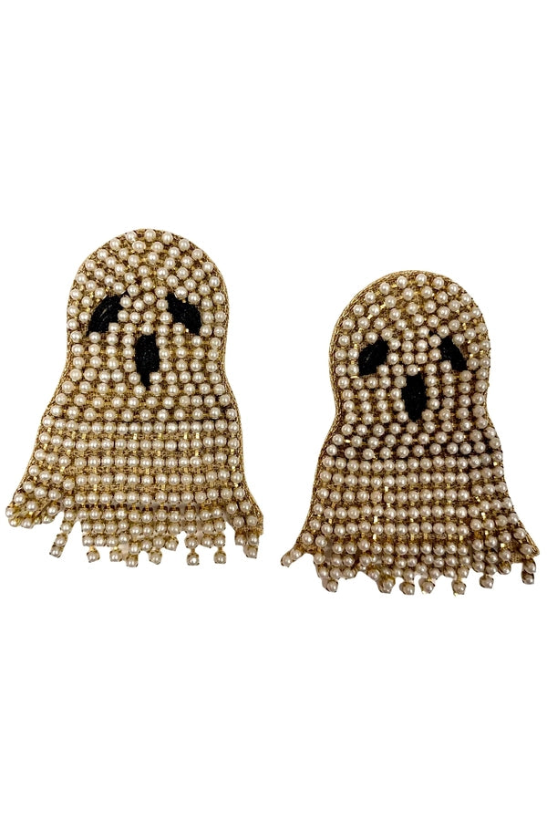 Ghost Beaded Earrings